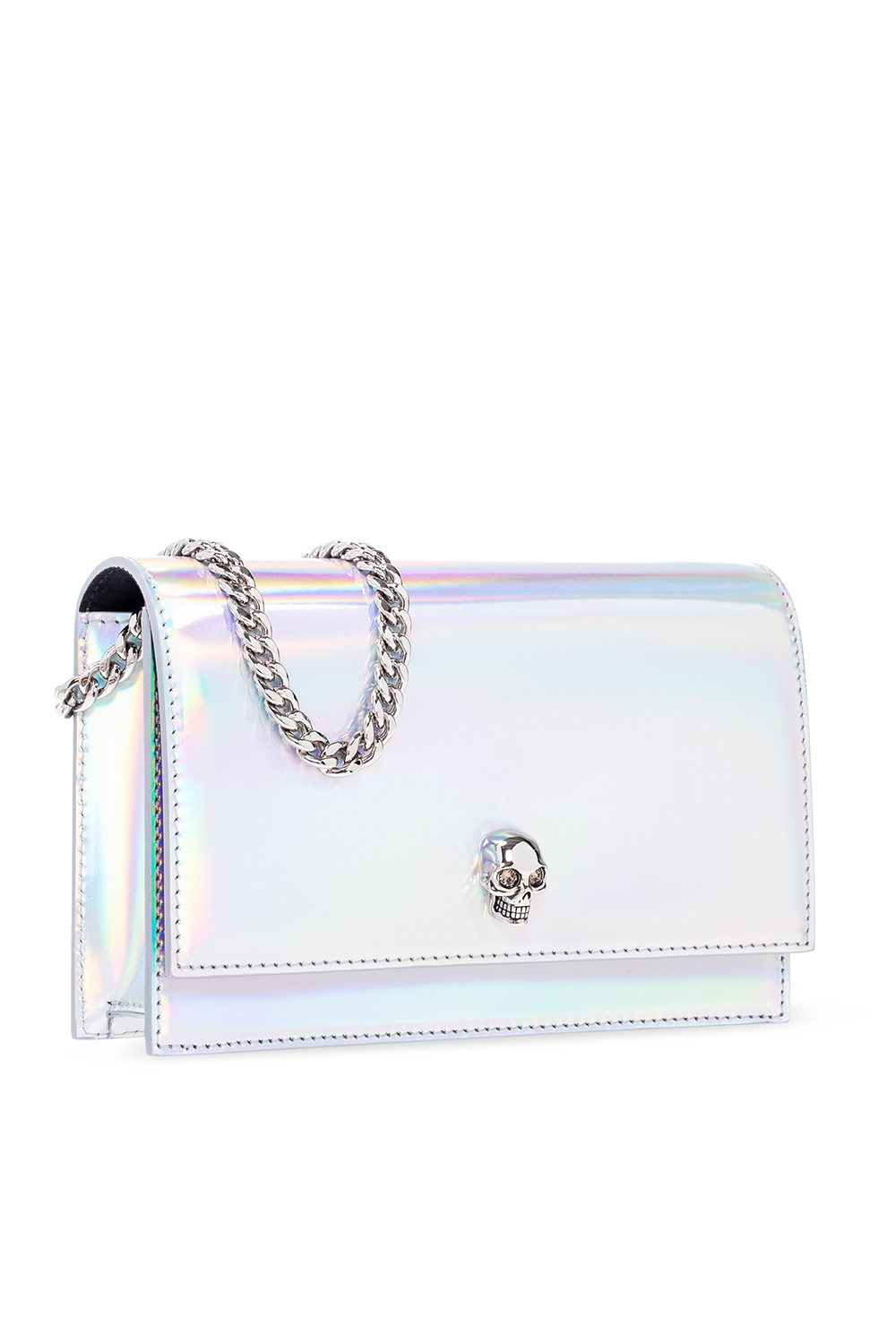 Alexander McQueen iridescent leather wallet